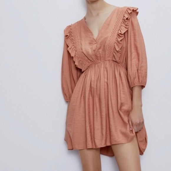 Zara Marsala Dress - Picture 1 of 7